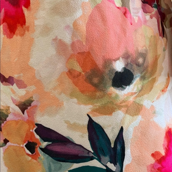 Calvin Klein floral print sheath dress with bell sleeves Size 8 - Picture 12 of 16